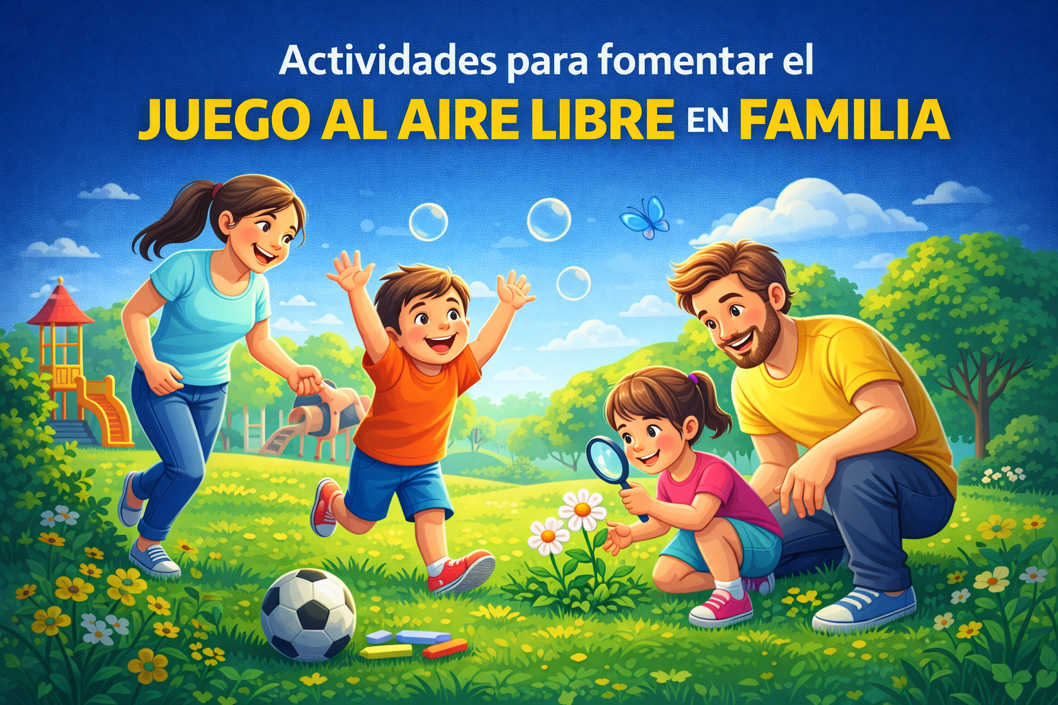 Actividades para fomentar el juego al aire libre en familia